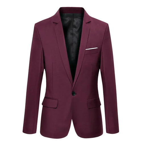 Blue Men Blazers Work Office 2025 Men Tuxedos for Formal Occasions Pockets Coat Blazers Male Custom Men'S Business Slim Blazers