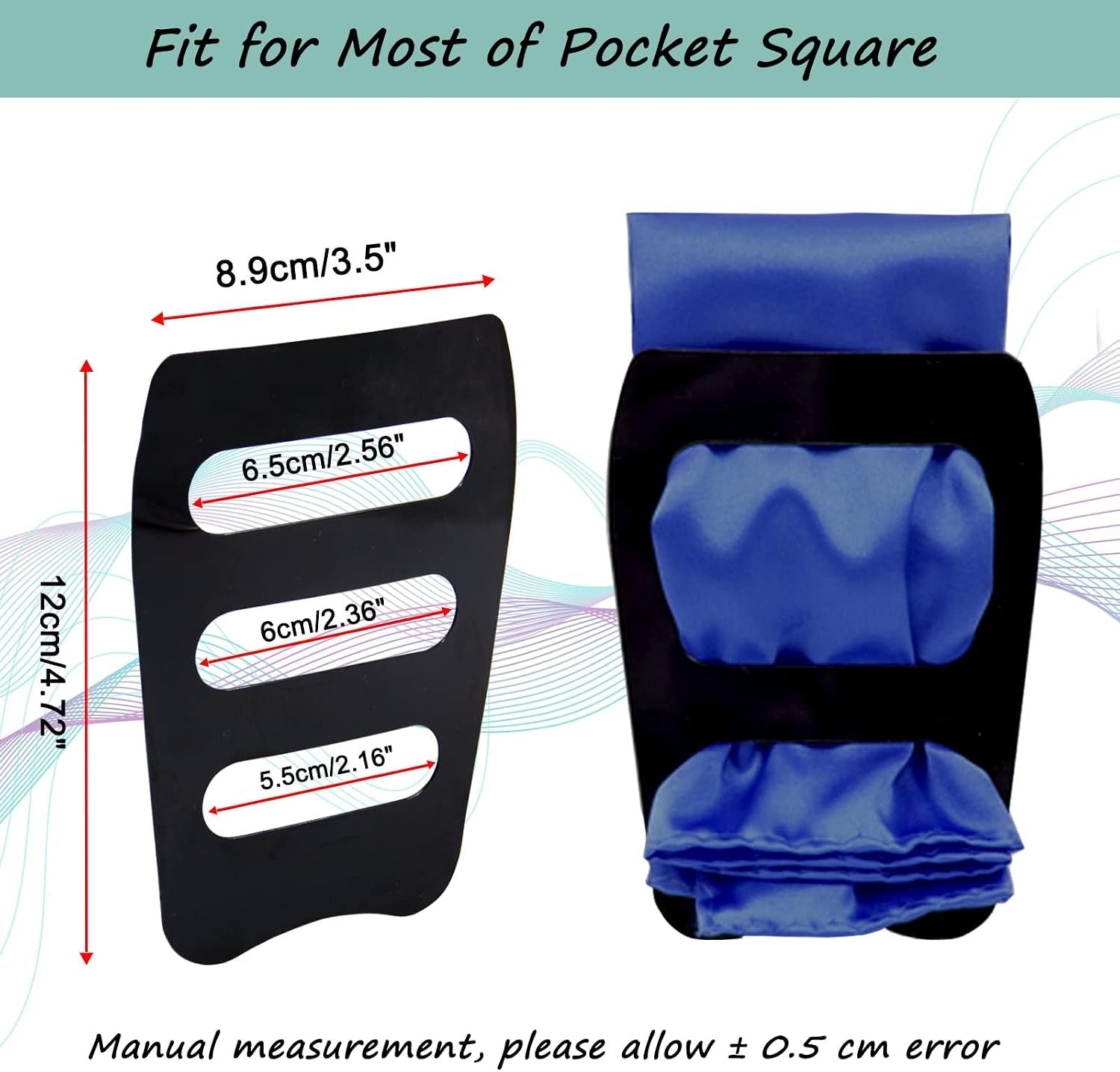 Pocket Squares Holder, Accessories for Men Square Scarf, Suits, Tuxedos,Vests and Dinner Jackets
