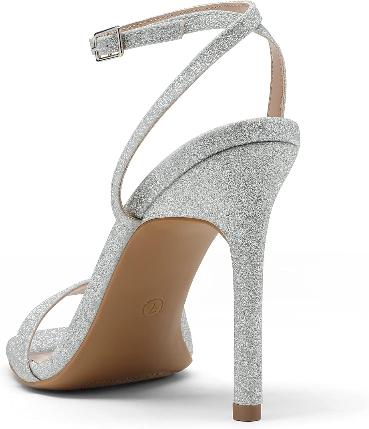 Women’S High Stilettos Open Square Toe Ankle Strap Heels Sexy Comfort Strappy Dress Shoes Wedding Bridal Pumps Sandals