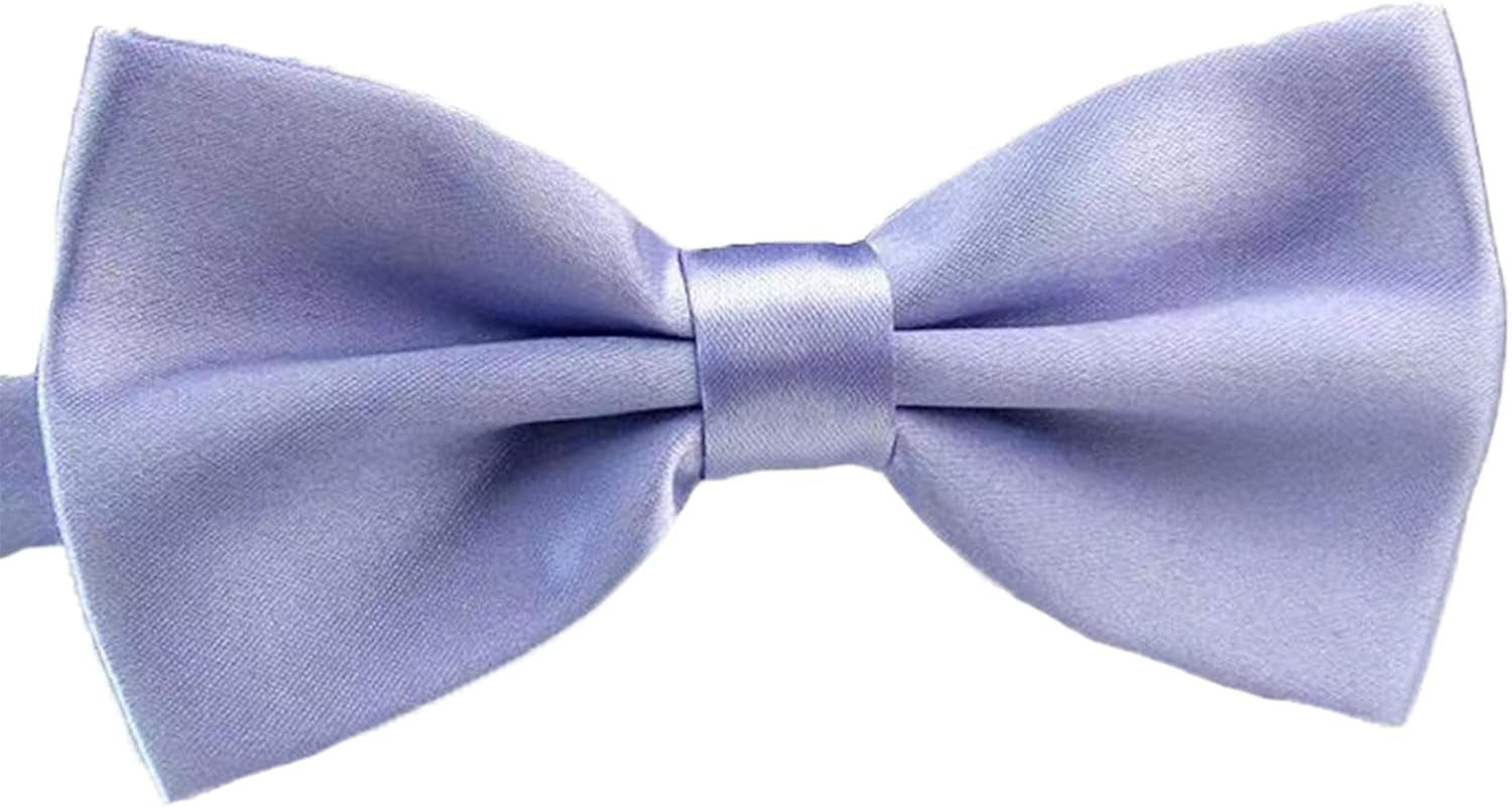 Men Bow Tie Adjustable Length Wedding Male Fashion Boys Satin Bowties