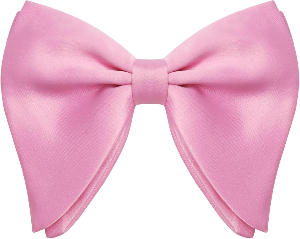 Bow Ties for Men, Oversized Pre-Tied Bowtie Adjustable Mens Bow Tie for Tuxedo, T-Shirt, Wedding, Party, School