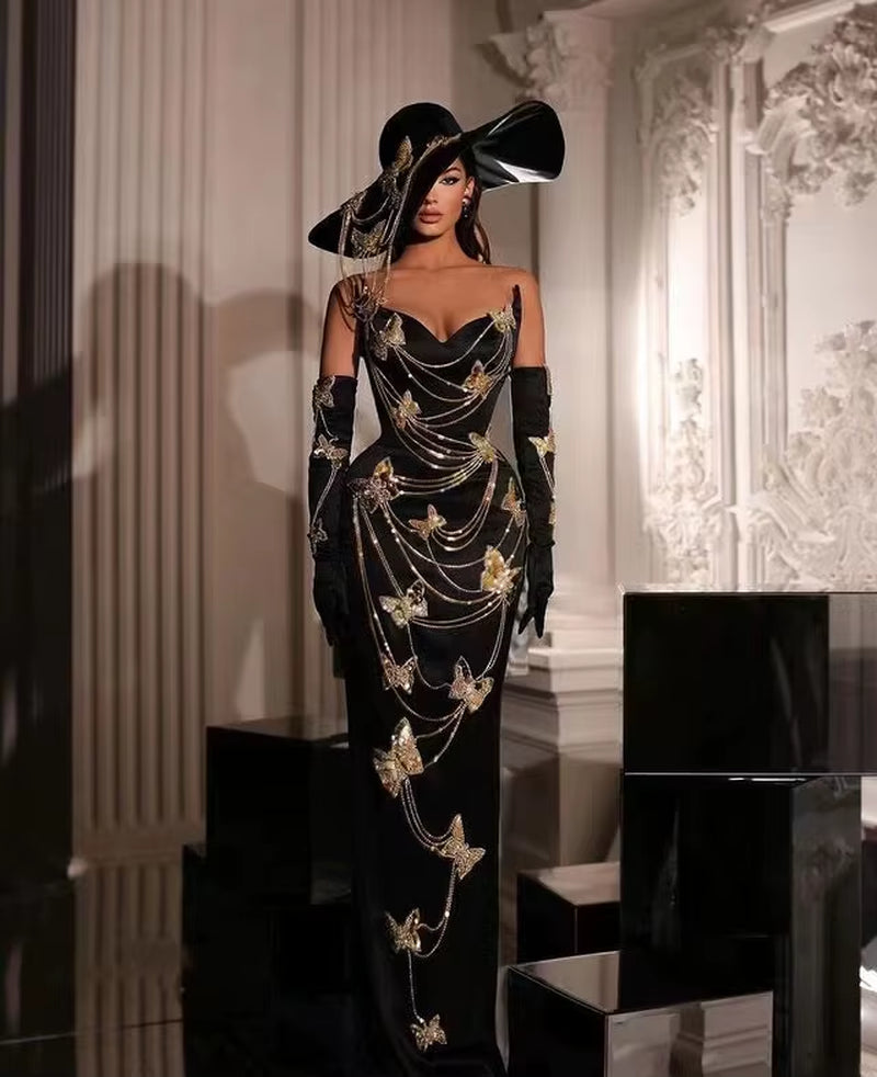 ED2536 Kimshein Fashion Women Clothing Beauty Crystal Ball Gown Evening Dresses Women Lady Elegant