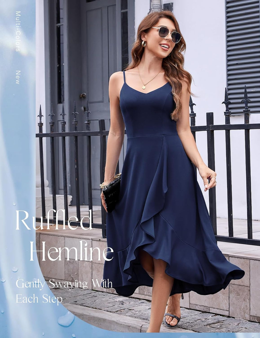 Women'S Cocktail Dresses, Formal Wedding Guest Graduation Party High Low Dress